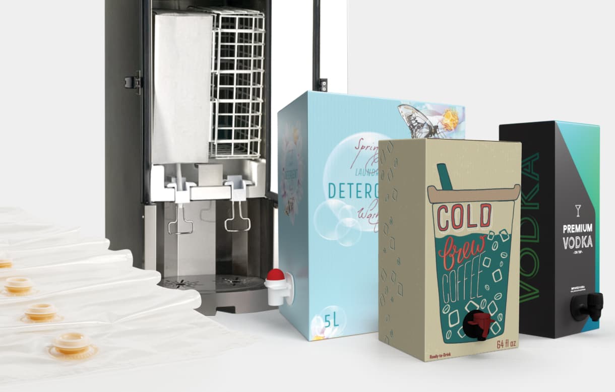 Liquibox Bag-in-Box ve esnek torba dolum makineleri resmî ürün görseli 2